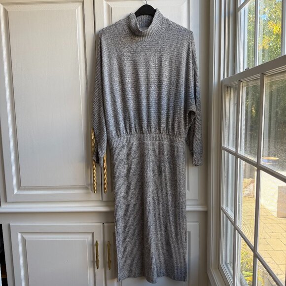 Anthropologie Saturday Sunday Mariah Ribbed Knit Maxi Dress, Size L Petite - Picture 4 of 8